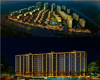 青海樓體亮化設(shè)計-碧桂園住宅小區(qū)