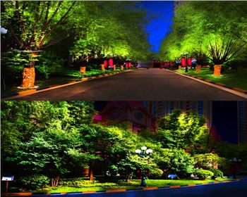 青海小區廣場節日亮化