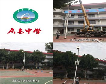 湖北西安慶安中學/西安市第十一中學學校操場燈-路燈改造項目