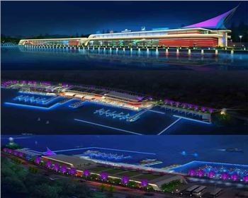 青海2018 青海 武漢軍運會帆船競賽基地亮化項目